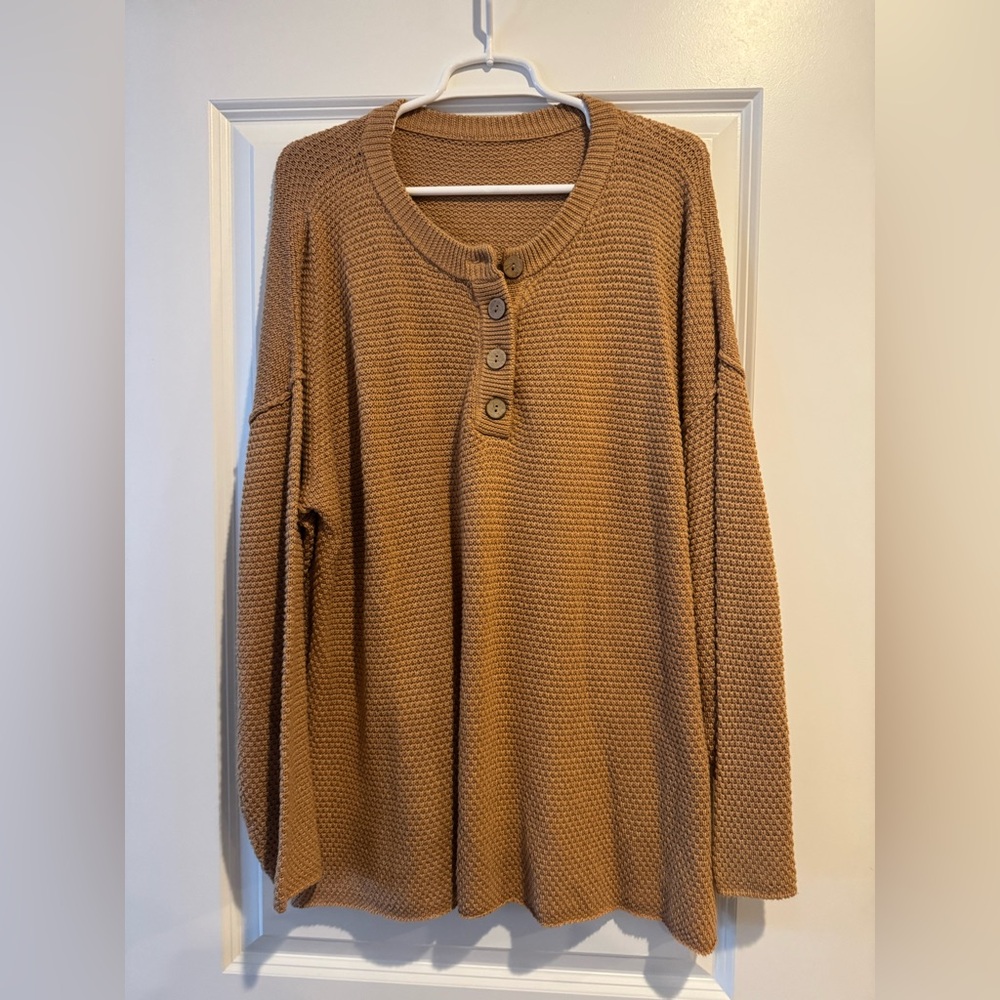 Cozy Brown Knit Sweater
